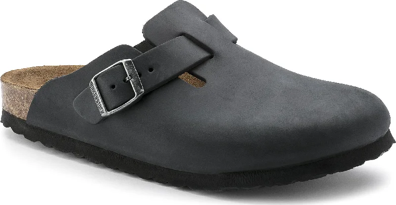 Boston Oiled Leather Mules - Unisex|-|Mules en Cuir huilé Boston - Unisexe