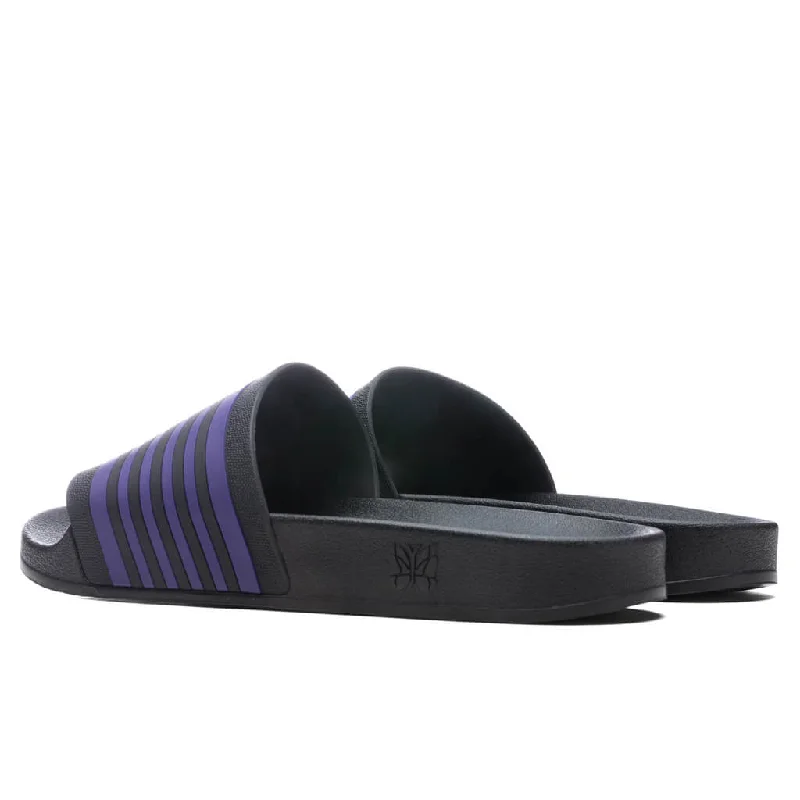 Track Line Shower Sandals - Black/Purple