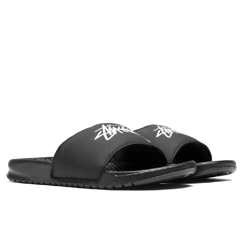 Nike x Stussy Benassi - Black/Sail