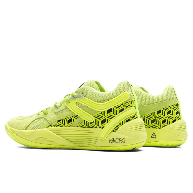 Puma x MCM TRC Blaze Court - Acid Lime/Black