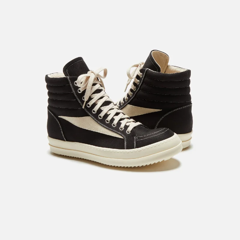 Rick Owens Vintage High Sneaker - Scarpe Black / Milk / Milk