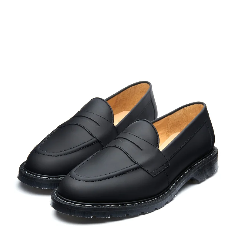 Black Greasy Penny Loafer