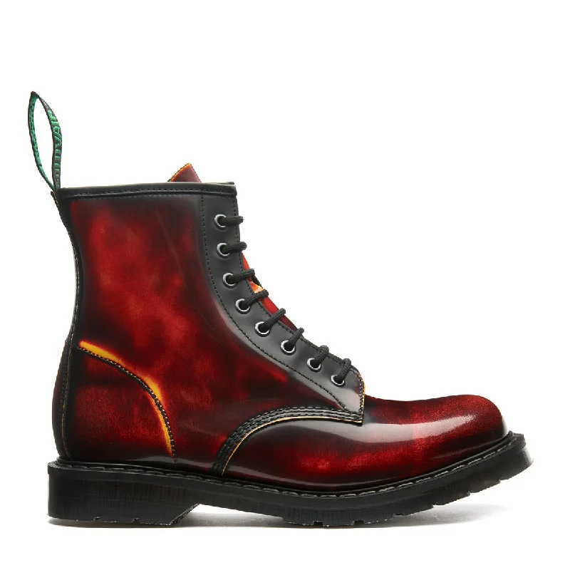 Flame Rub-Off 8 Eye Derby Boot