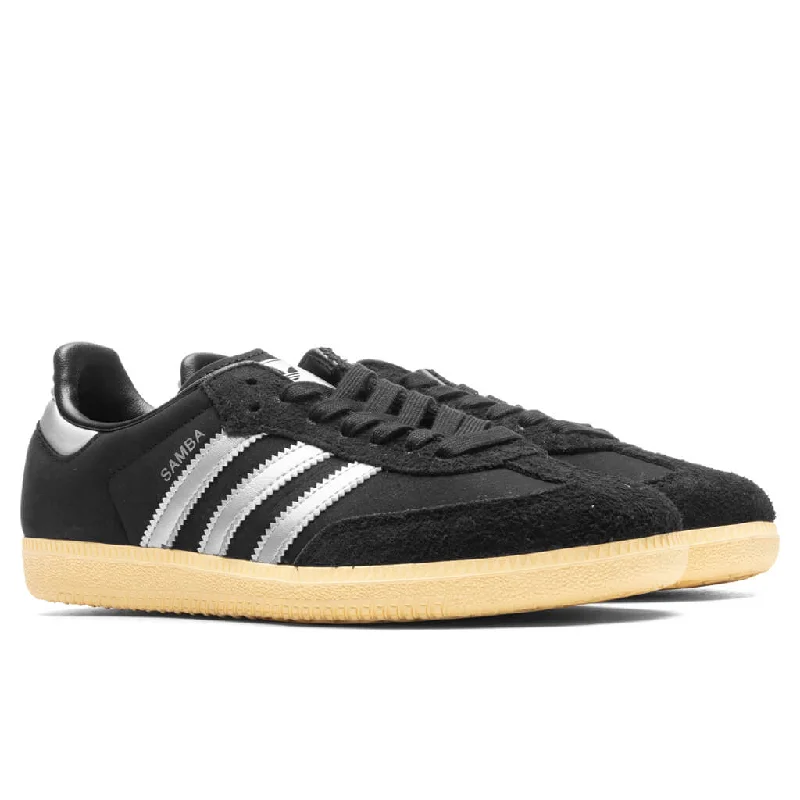 Samba OG Women's - Core Black/Matte Silver/Almost Yellow