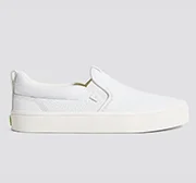 SLIP-ON White Premium Leather Sneaker Women