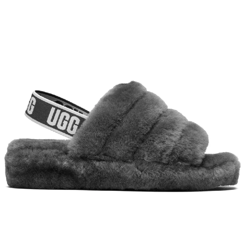 Women's Fluff Yeah Slide - Charcoal