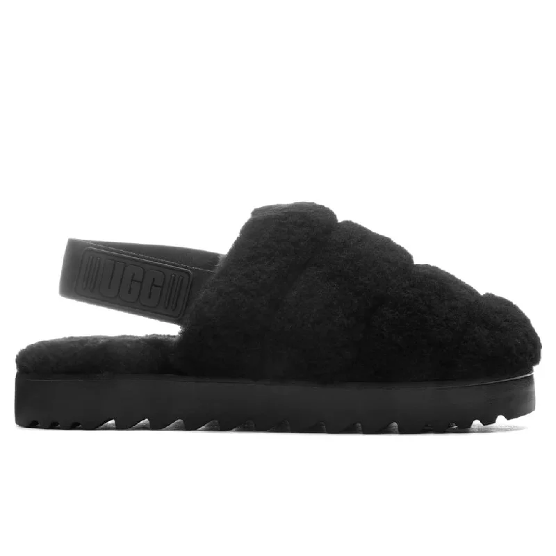 Women's Super Fluff Slipper - Black