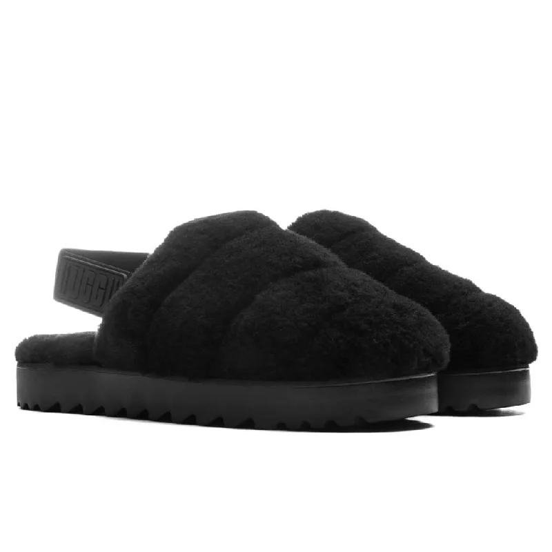 Women's Super Fluff Slipper - Black