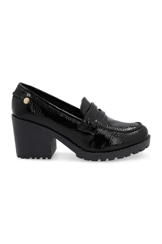 Zapato de tacón 7cm casual negro 35519